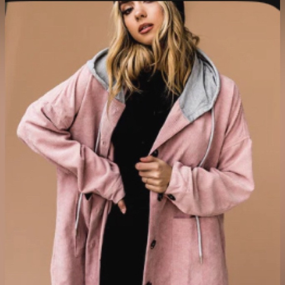 Dressed In Lala Soul Meets Body Corduroy jacket! Dusty Rose Pink